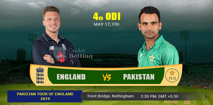 England vs Pakistan 4th ODI Match Prediction & Betting Tips